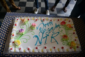 Fans Celebrate NTR Birthday at Don Bosco School